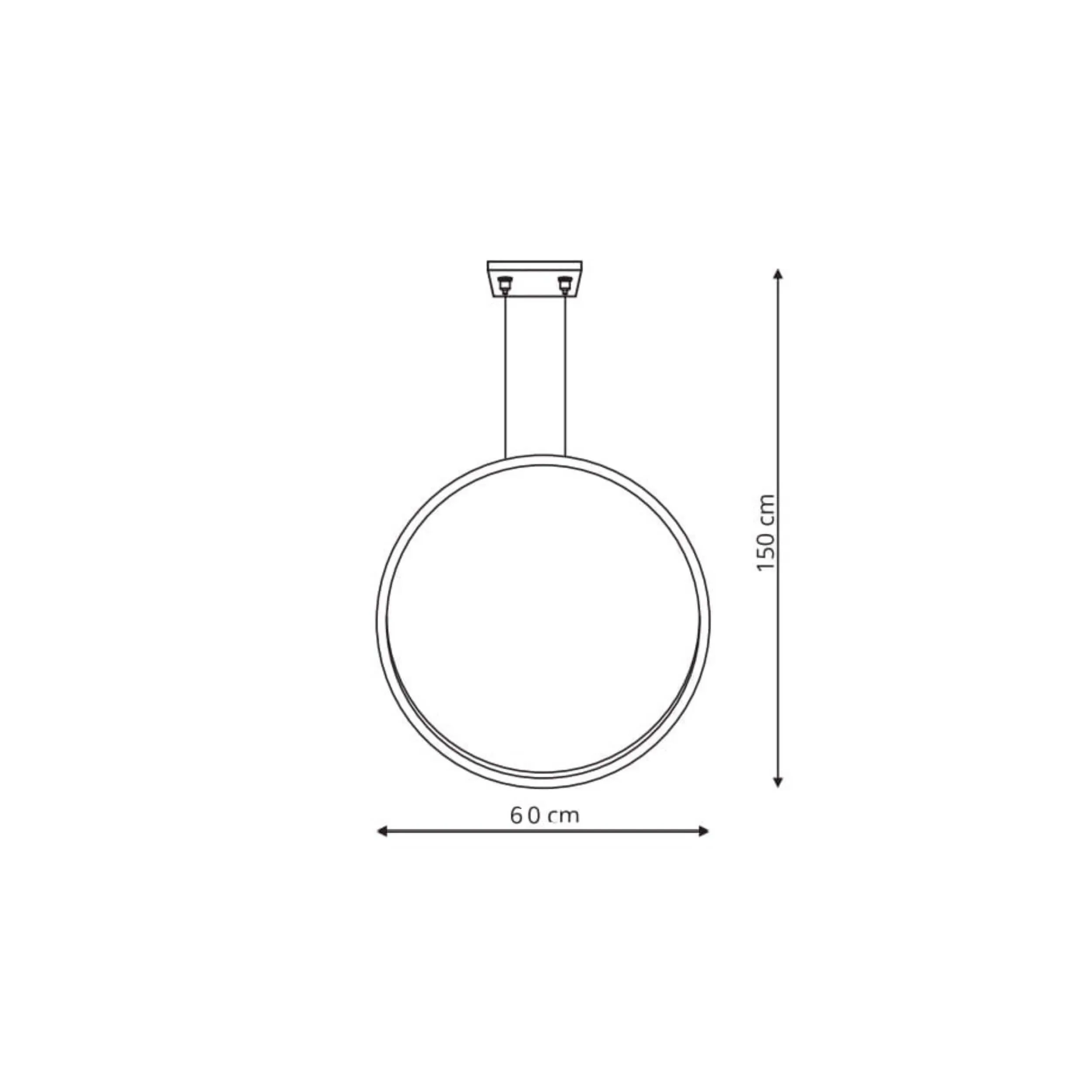 Lampa wisząca Mirror czarna LED 3000K - obrazek 14
