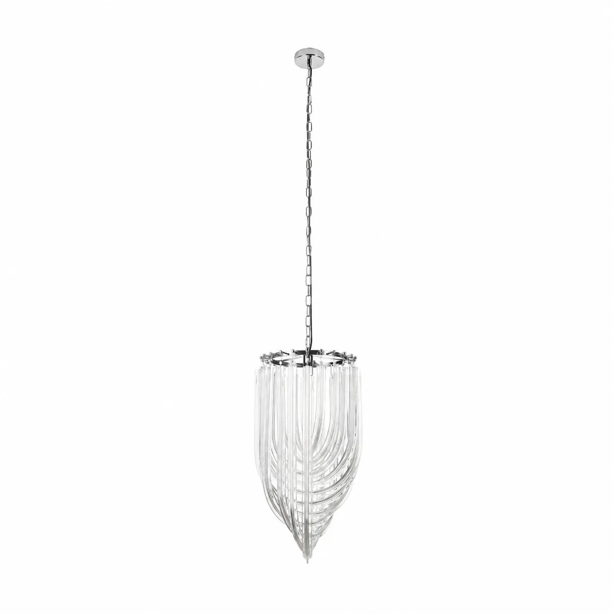 Lampa wisząca WAVE srebrna 40 cm - obrazek 4