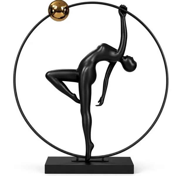 Lampa podłogowa WOMAN ARTISTIC czarna 200 cm