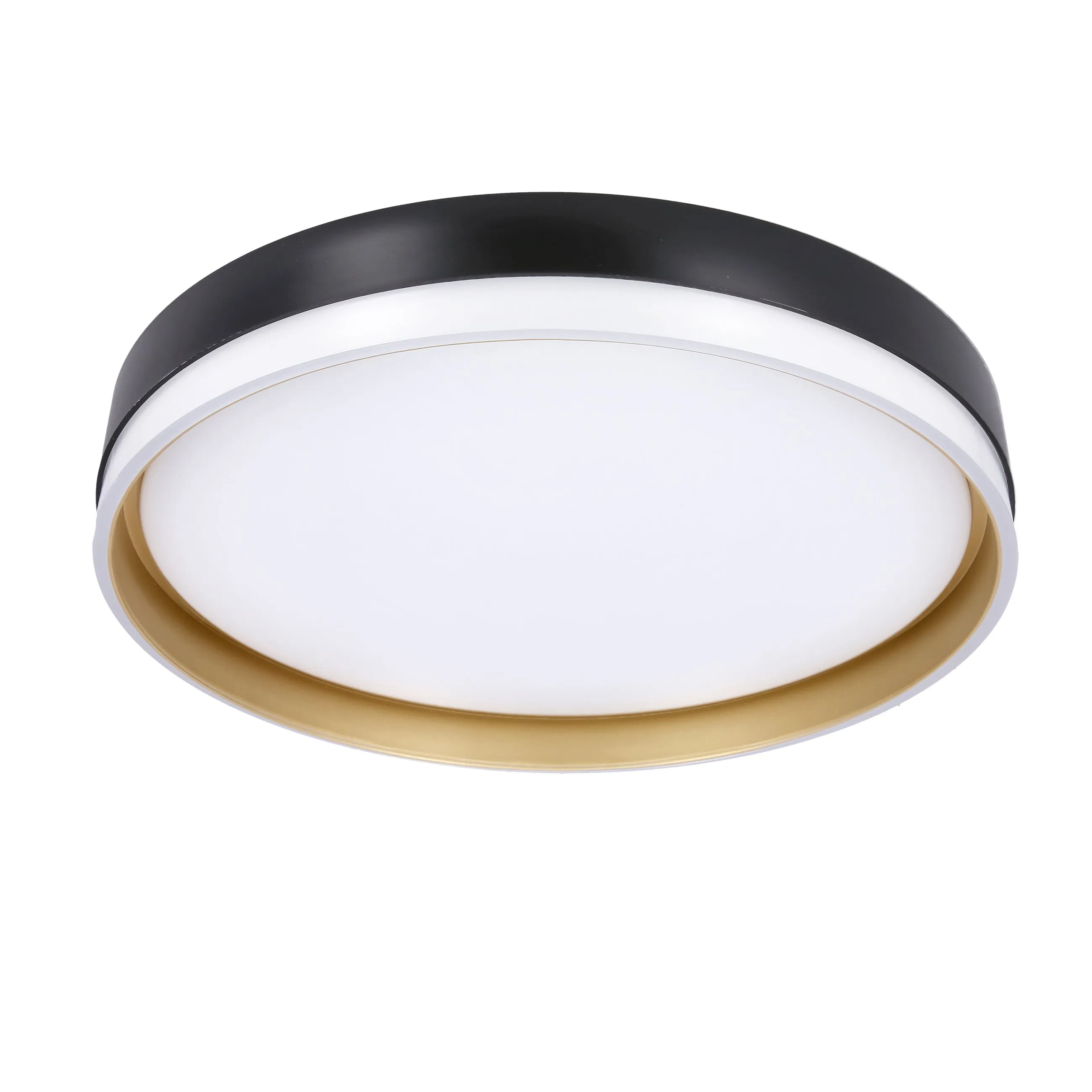 Florida lampa sufitowa plafon biało złoty+czarny 24w led 38 cm klosz biały - obrazek 2