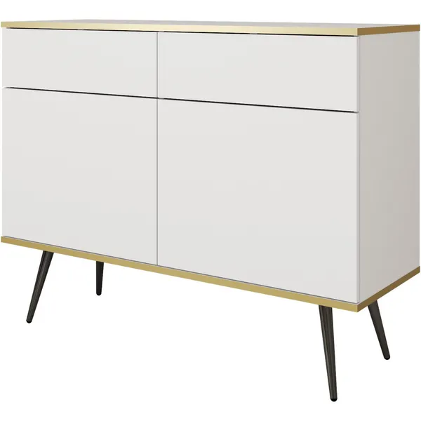 Komoda ARA KSZ107 biały + czarny