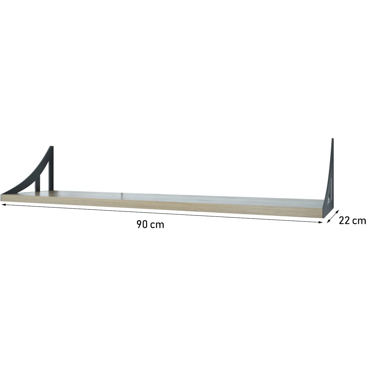 Półka JULIA 90cm biały - obrazek 4