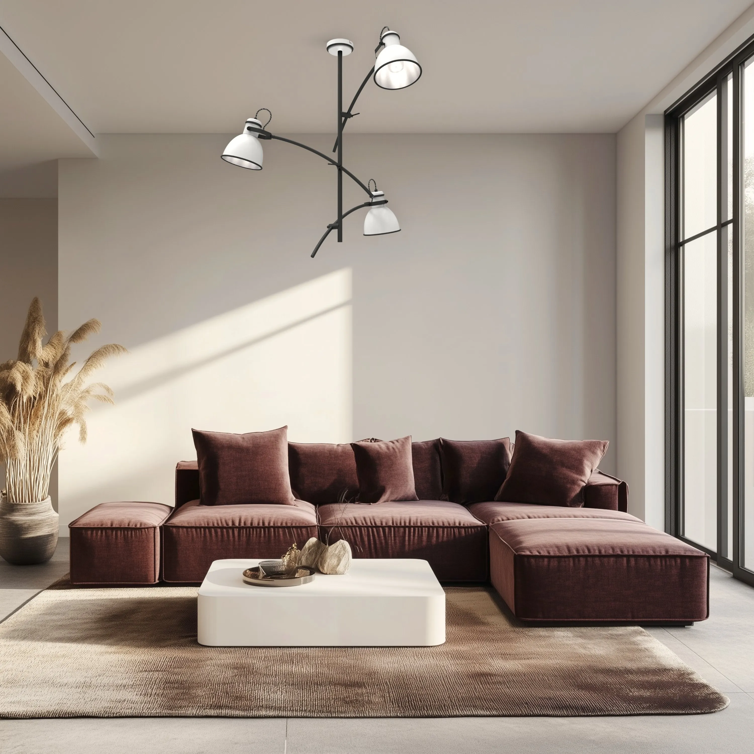 ZUMBA LAMPA WISZĄCA 3X60W E27 BIAŁY+CZARNY - obrazek 4