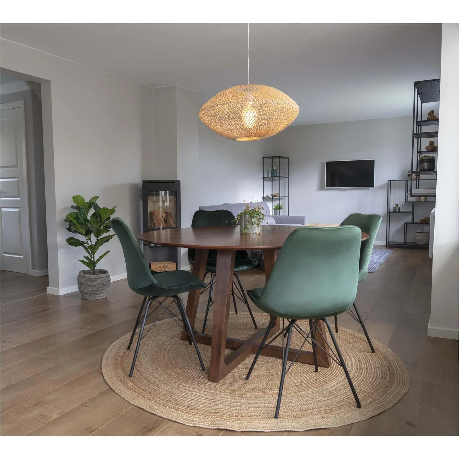 Krzesło Oslo Velvet zielone ciemne - obrazek 7