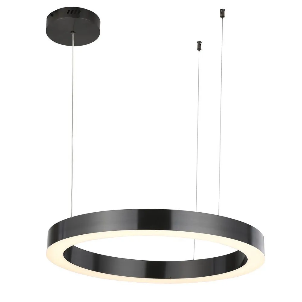 Lampa wisząca CIRCLE 60 cm - LED, ring tytan szczotkowany - obrazek 10