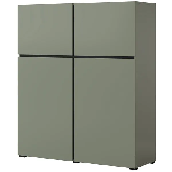Komoda CROSI 76 zielony / czarny