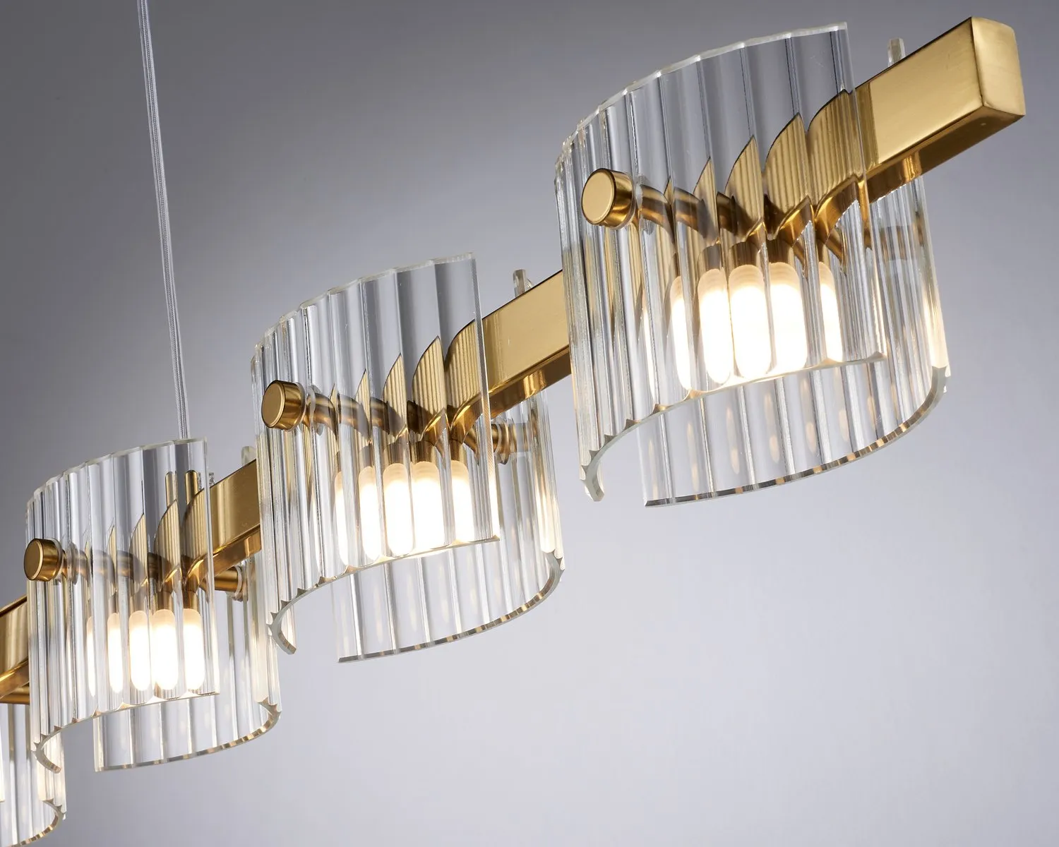 Lampa wisząca LED BACCIO złota 120 cm, złota - obrazek 5