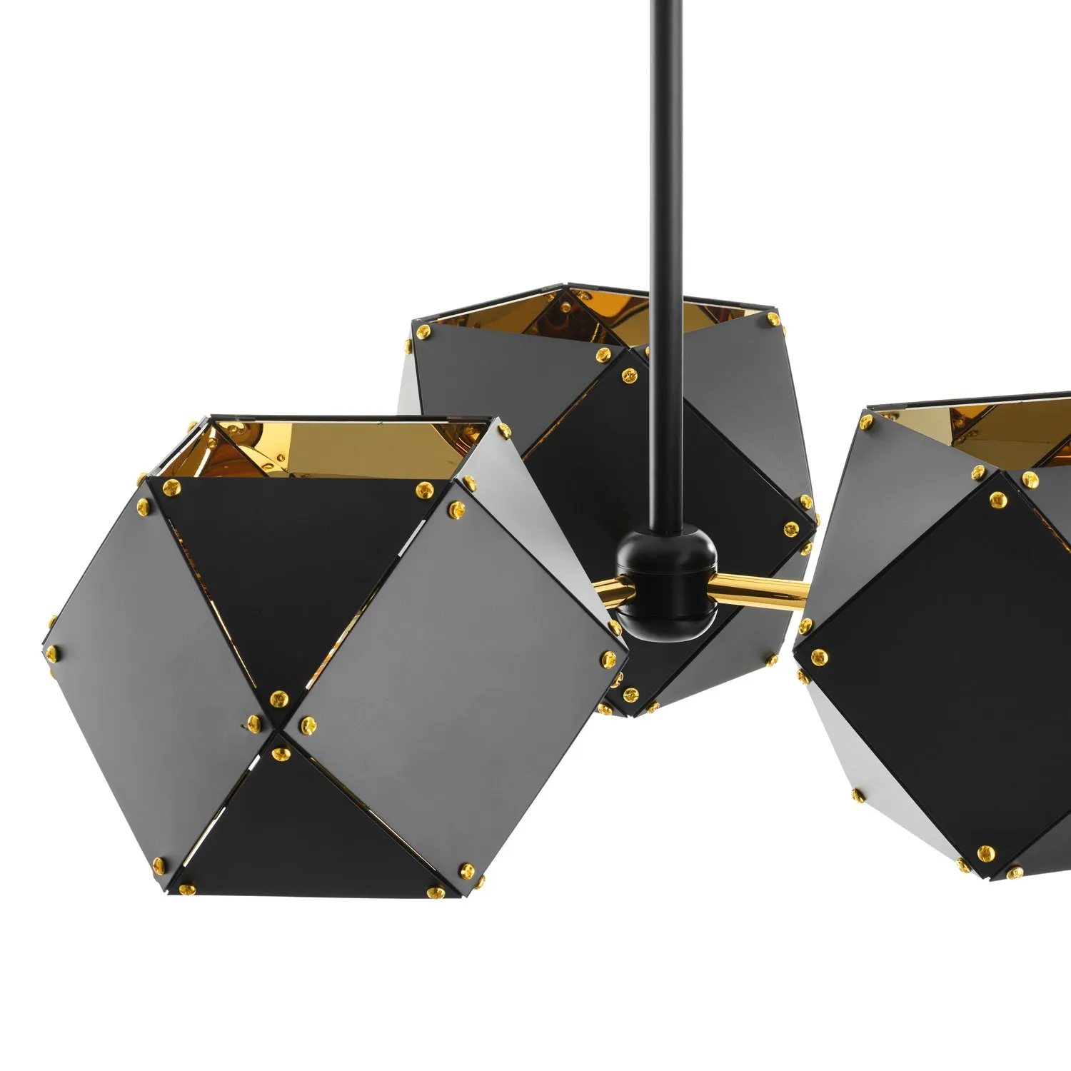 Lampa wisząca NEW GEOMETRY-3 czarno złota 45 cm - obrazek 6