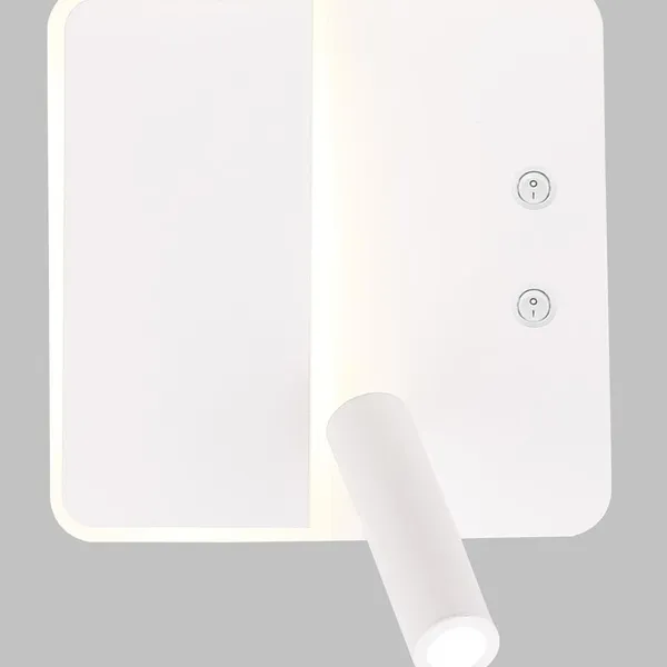 ALMA LAMPA KINKIET 6W+3W LED BIAŁY