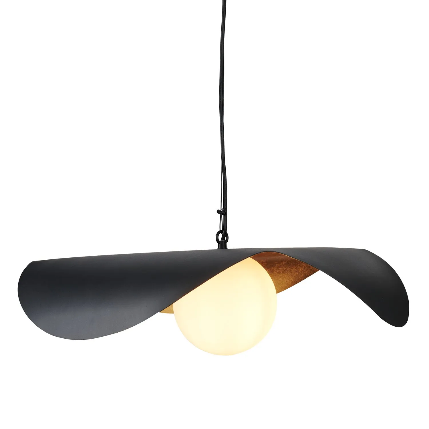 Lampa wisząca ENZO 60 cm - czarno złota - obrazek 19