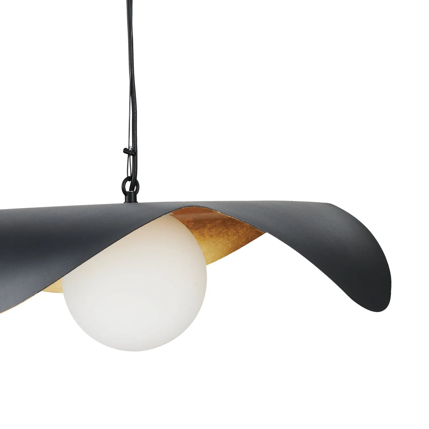 Lampa wisząca ENZO 60 cm - czarno złota - obrazek 13