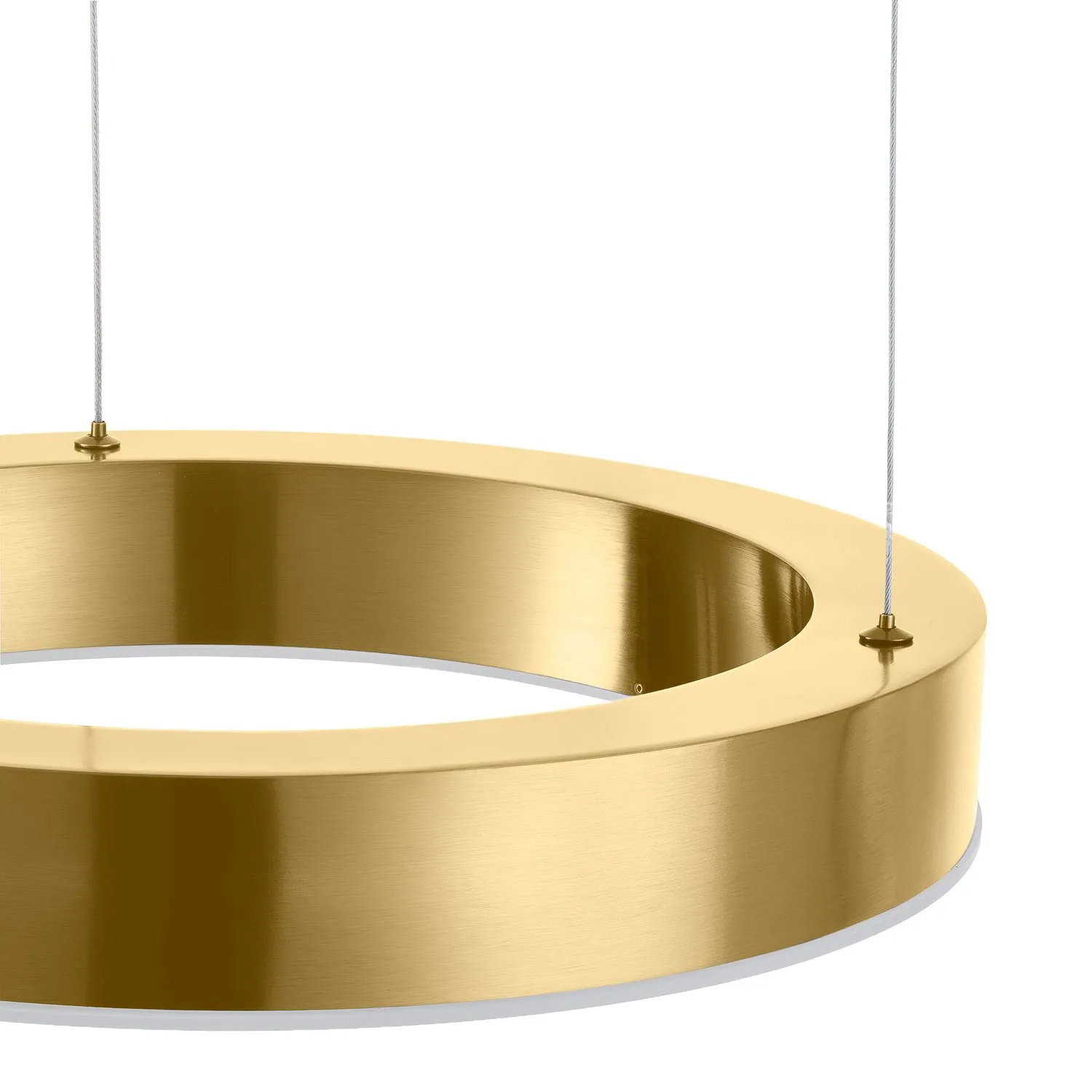 Lampa wisząca CIRCLE 40 cm - LED, ring mosiądz szczotkowany - obrazek 11