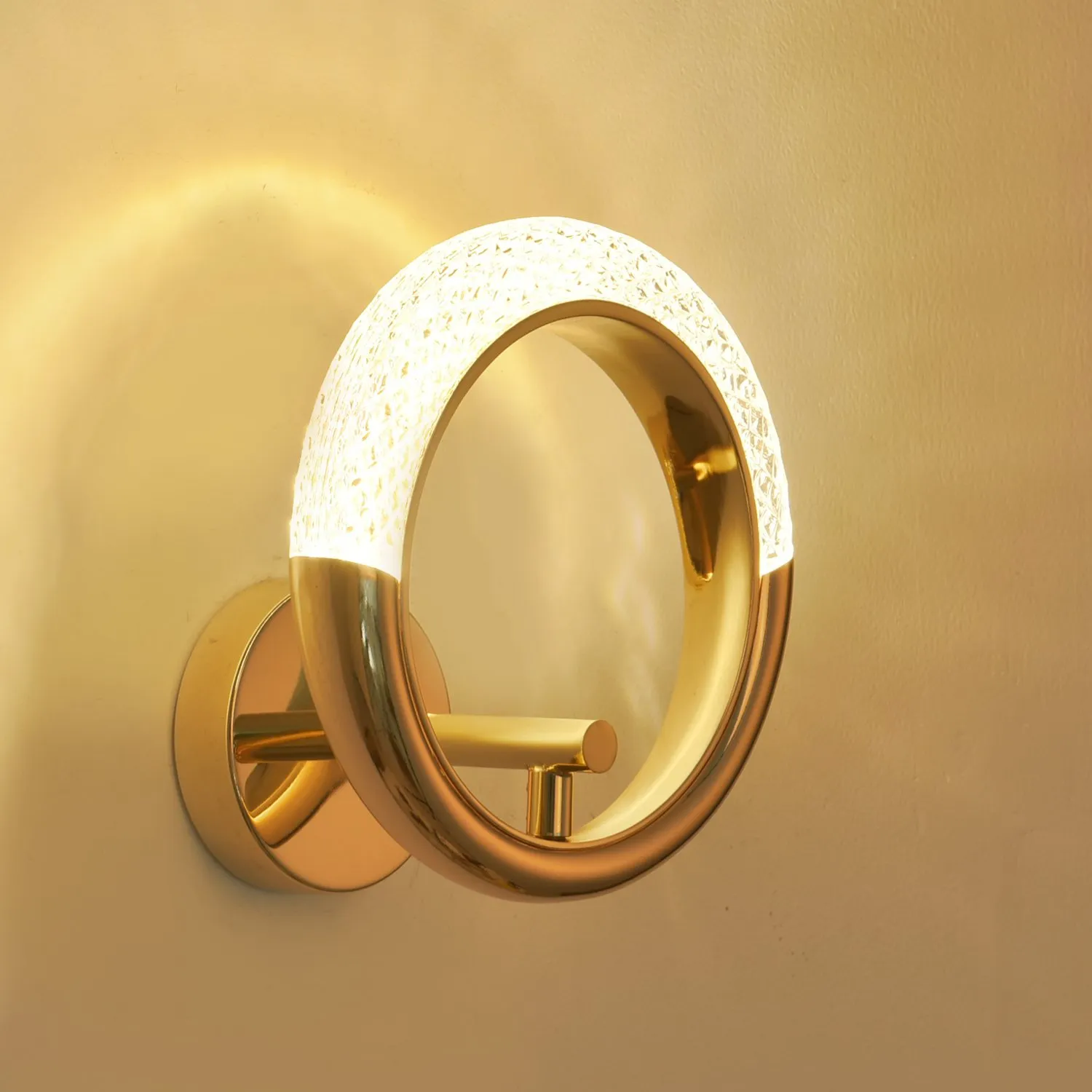 Lampa ścienna JEWEL LED złota 21 cm - obrazek 3