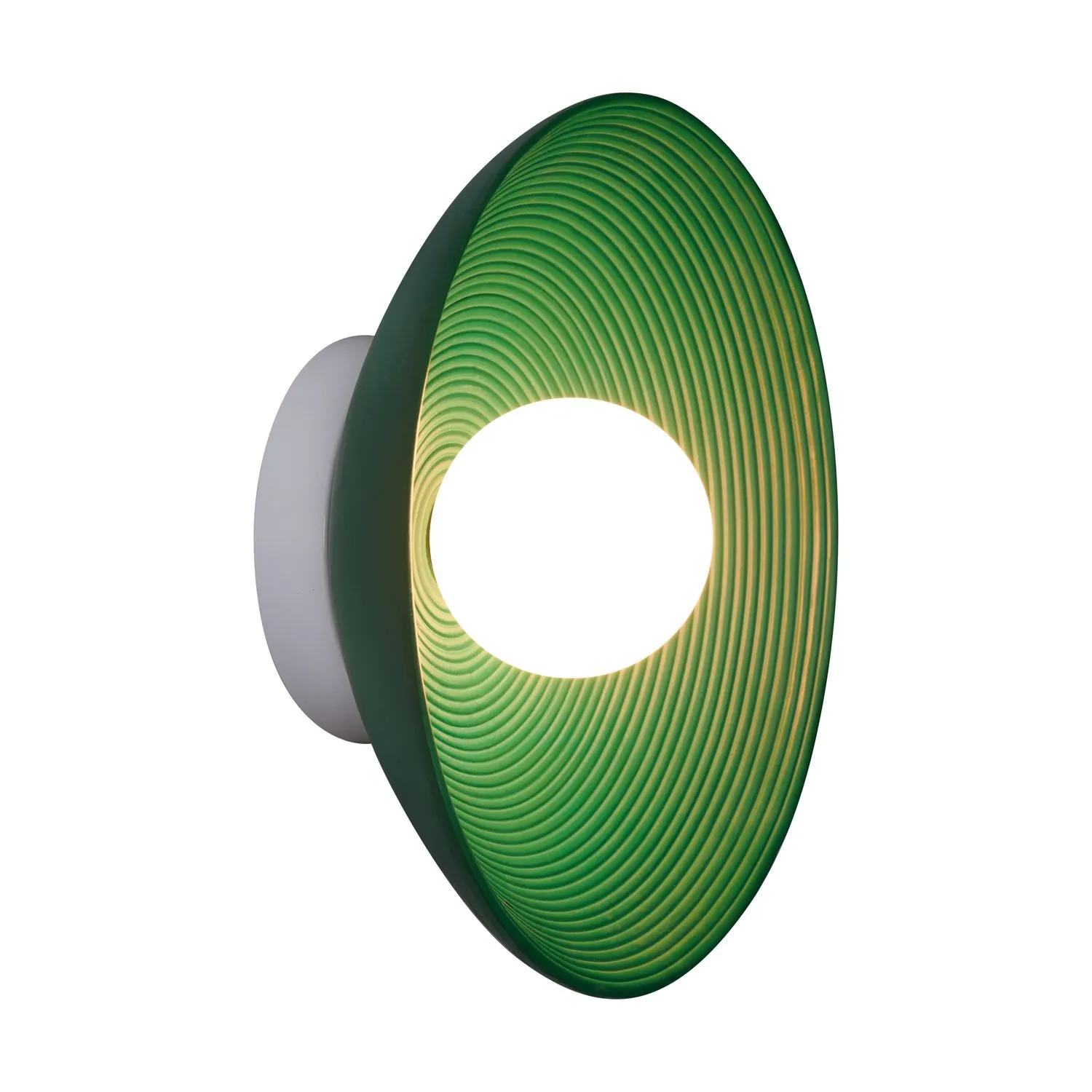 Lampa ścienna ILUSIONI 26 cm - okrągły kinkiet zielony - obrazek 5