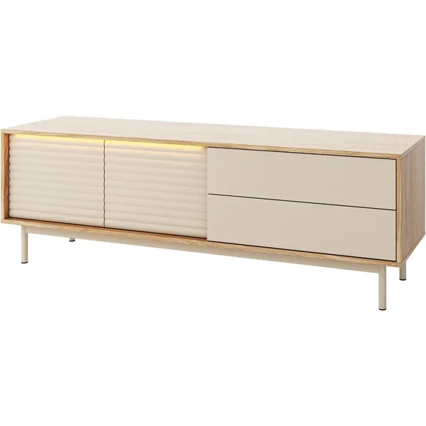 Komoda RTV ZETA 04 dąb olejowany / kaszmir
