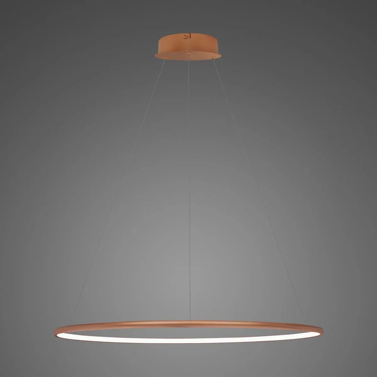 Lampa wisząca Ledowe Okręgi No.1 80cm 3k miedziana Dali