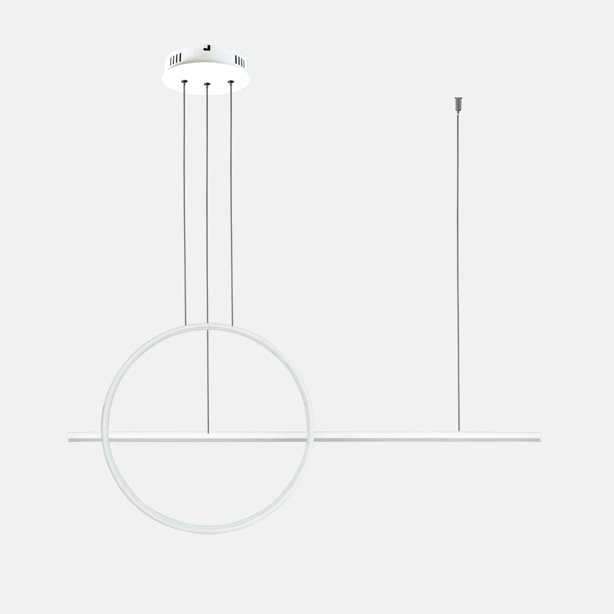 Lampa wisząca Linea No.2 100 40 cm biała 3k ściemnialna