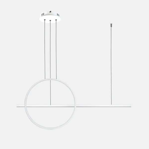 Lampa wisząca Linea No.2 100 40 cm biała 3k ściemnialna