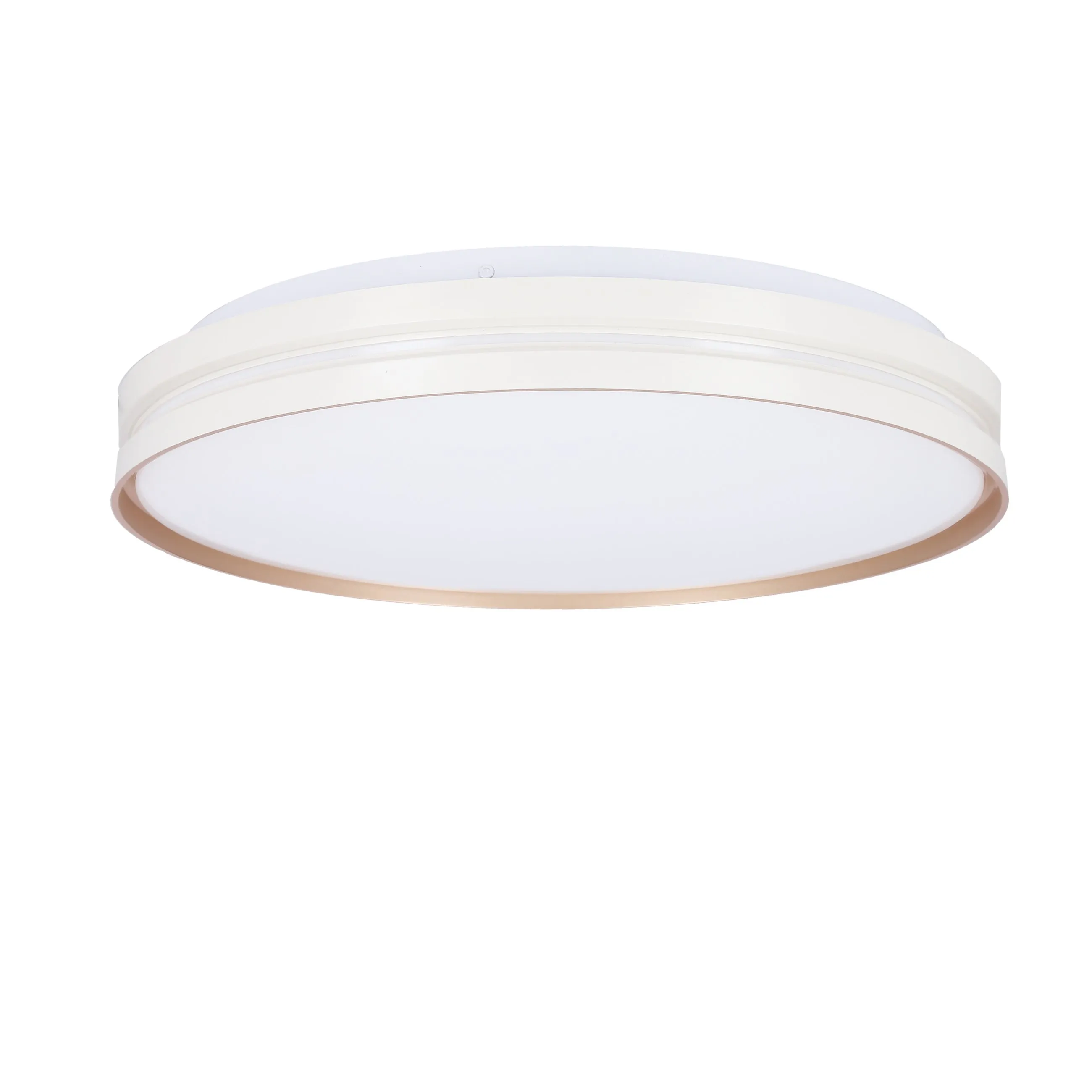 MONTANA LAMPA SUFITOWA PLAFON BIAŁY+ZŁOTY 24W LED 40 CM KLOSZ BIAŁY - obrazek 3