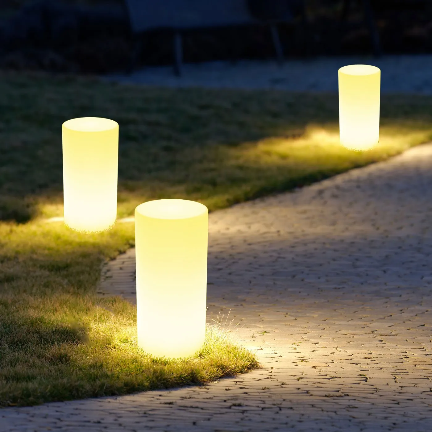 Lampa ogrodowa kolumna TUBE LED RGBW 16 kolorów 80 cm - obrazek 2