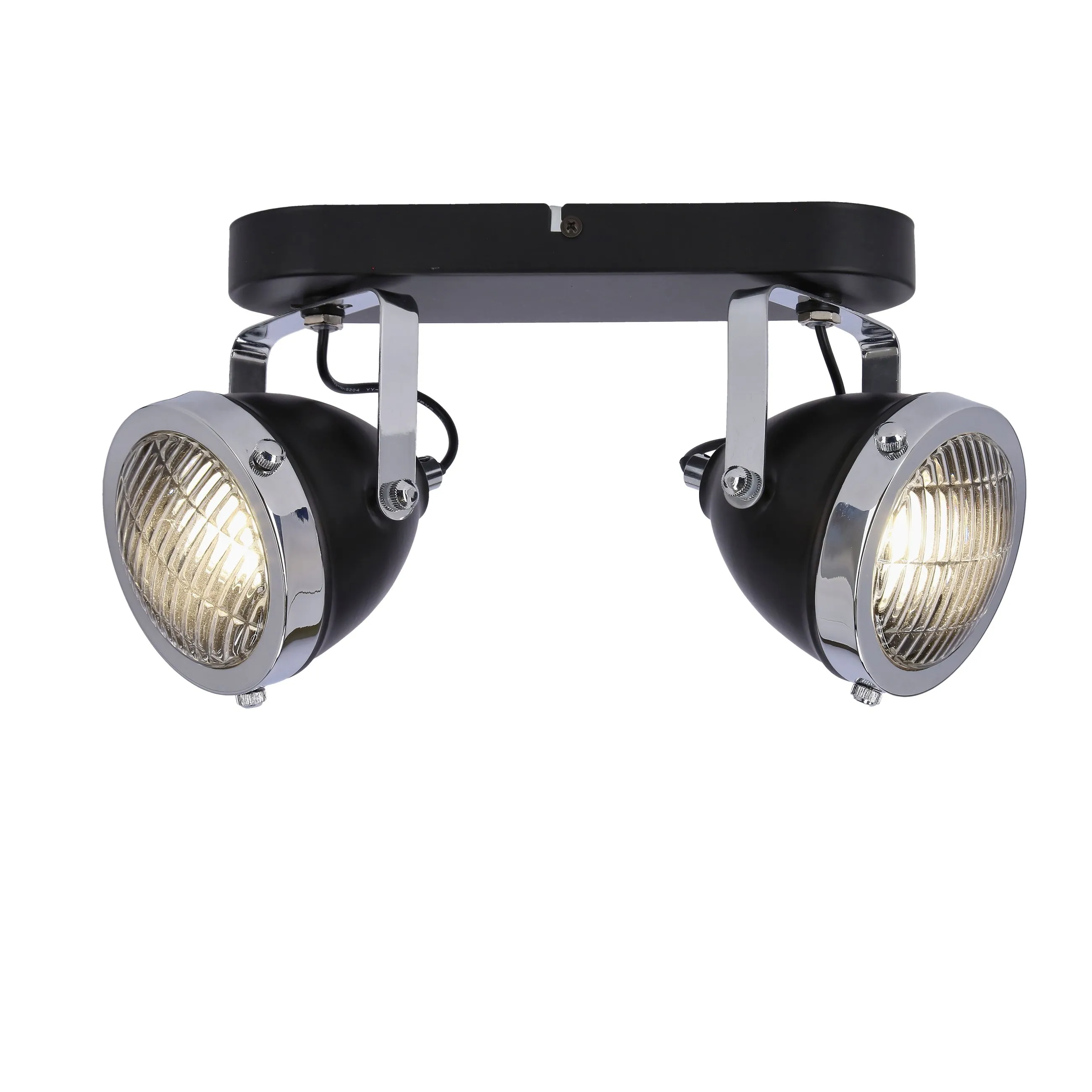 Crazy lampa sufitowa listwa czarny 2x15w gu10 klosz bezbarwny - obrazek 2