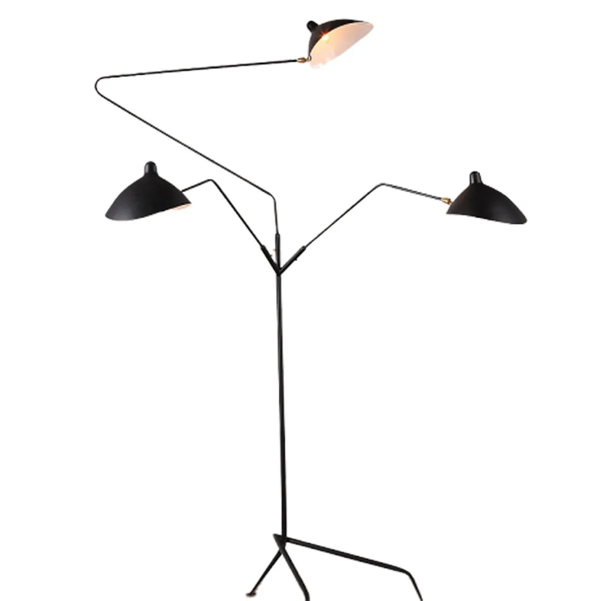 Lampa podłogowa CRANE-F1 czarna 160 cm - obrazek 2