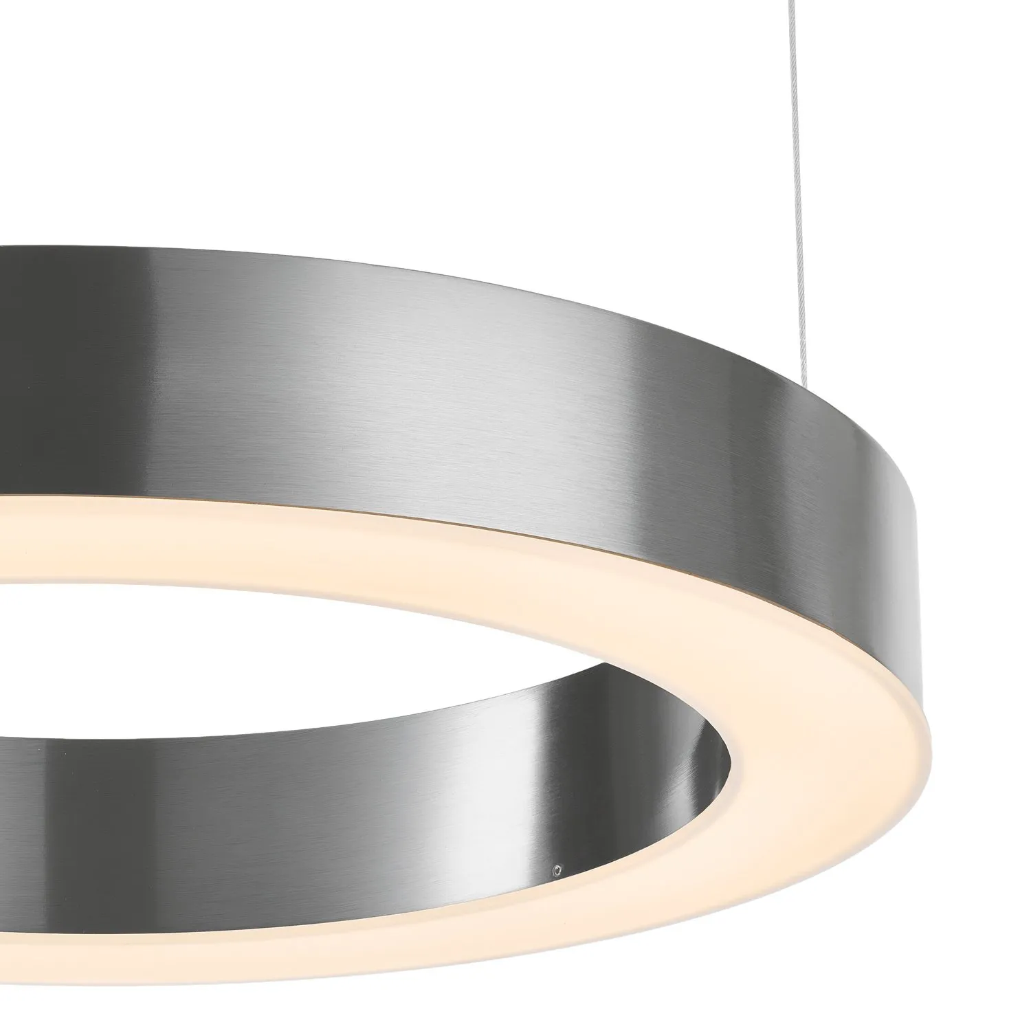 Lampa wisząca CIRCLE 40 cm - LED, ring nikiel szczotkowany - obrazek 7