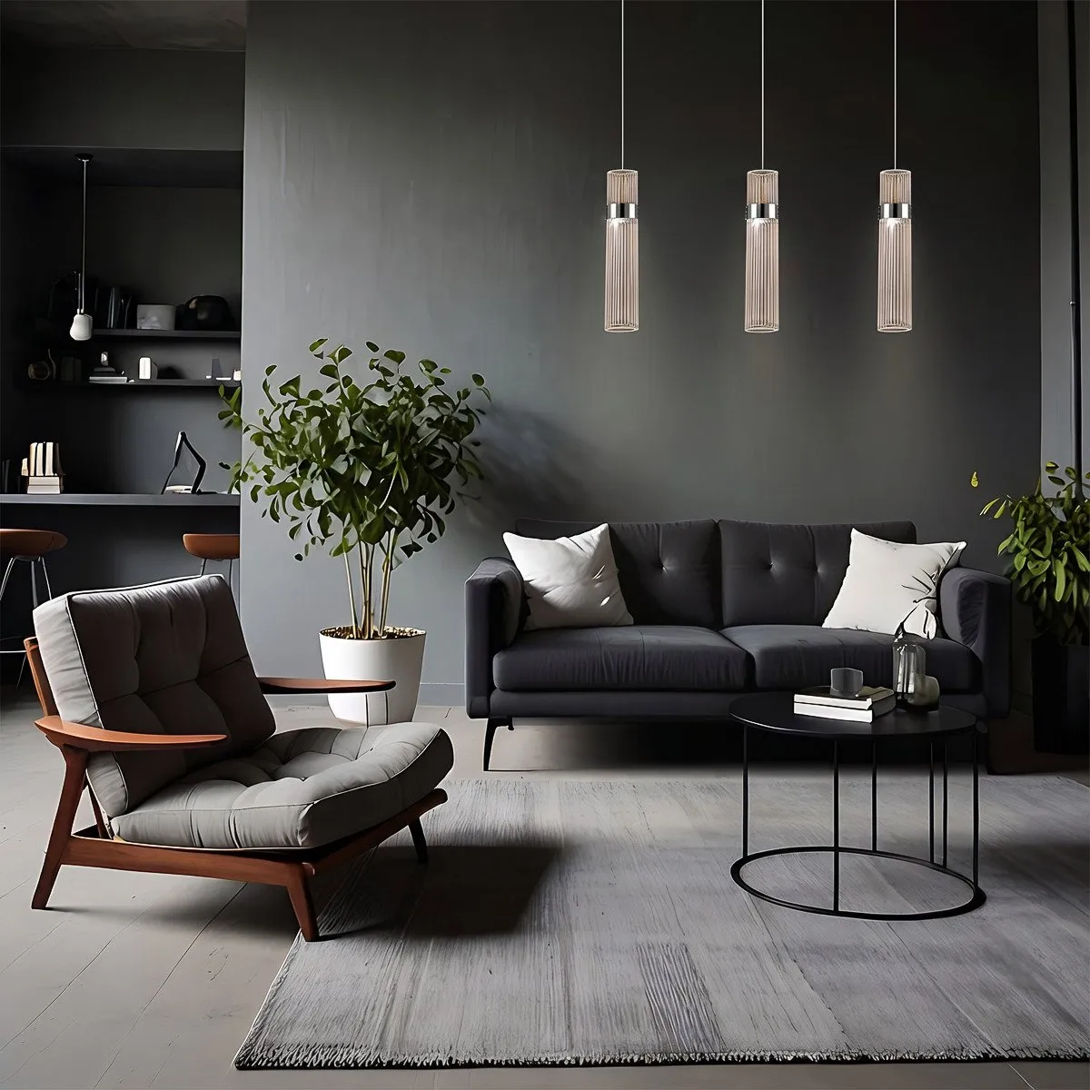 Lampa wisząca Ambiente 3 srebrna LED CCT - obrazek 5