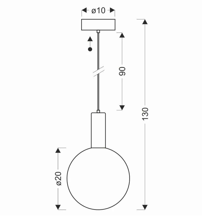 TESTA lampa wisząca beżowy 1x10W G9 klosz biały - obrazek 4