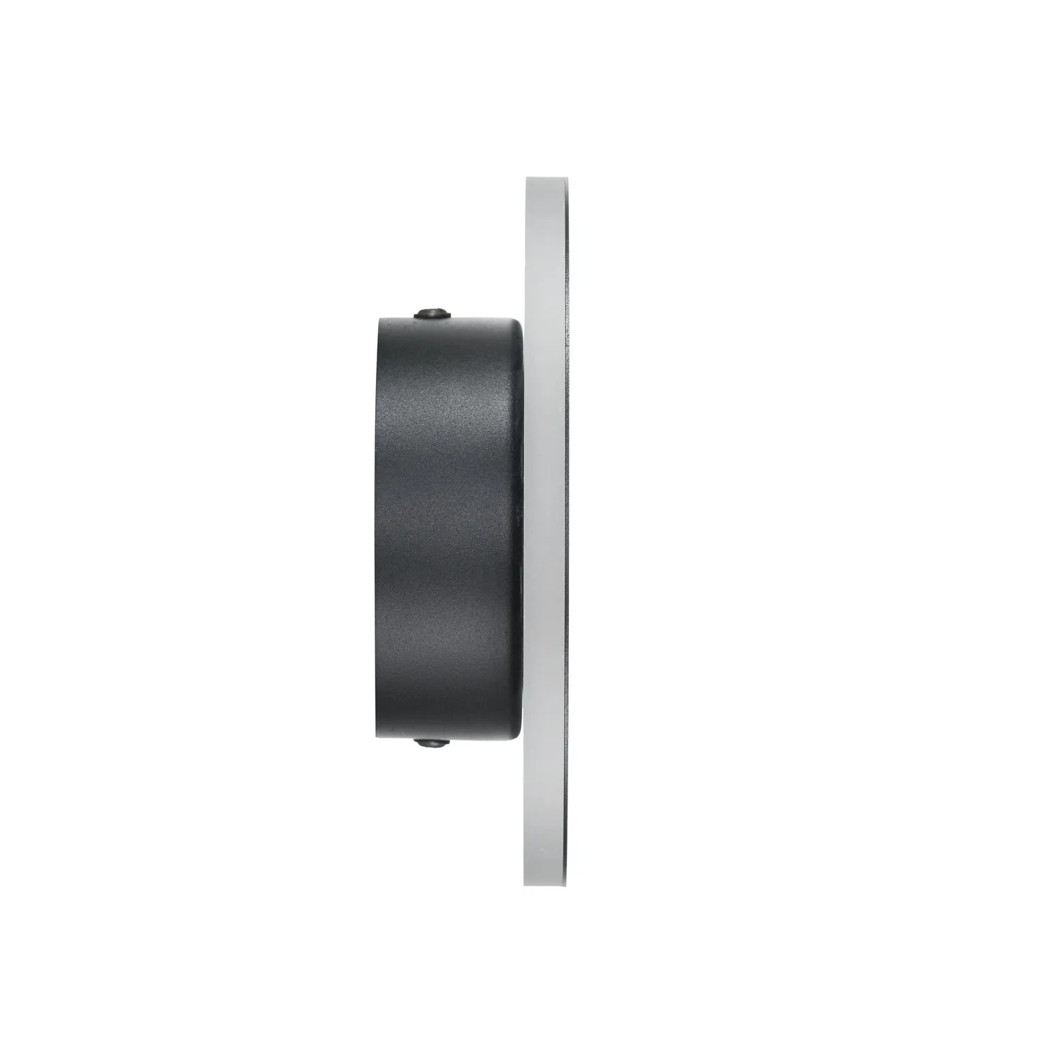 Lampa ścienna NYX 15 cm - LED okrągła, metalowa, czarna - obrazek 5