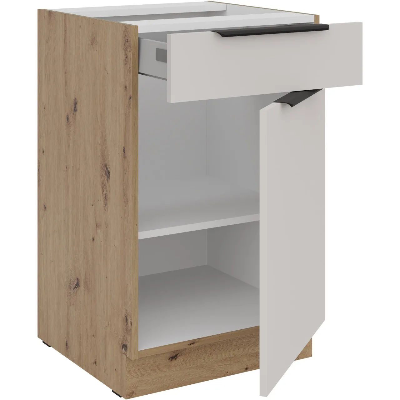 Szafka dolna z szufladą 50 IBARA 10 dąb artisan / kaszmir - obrazek 2