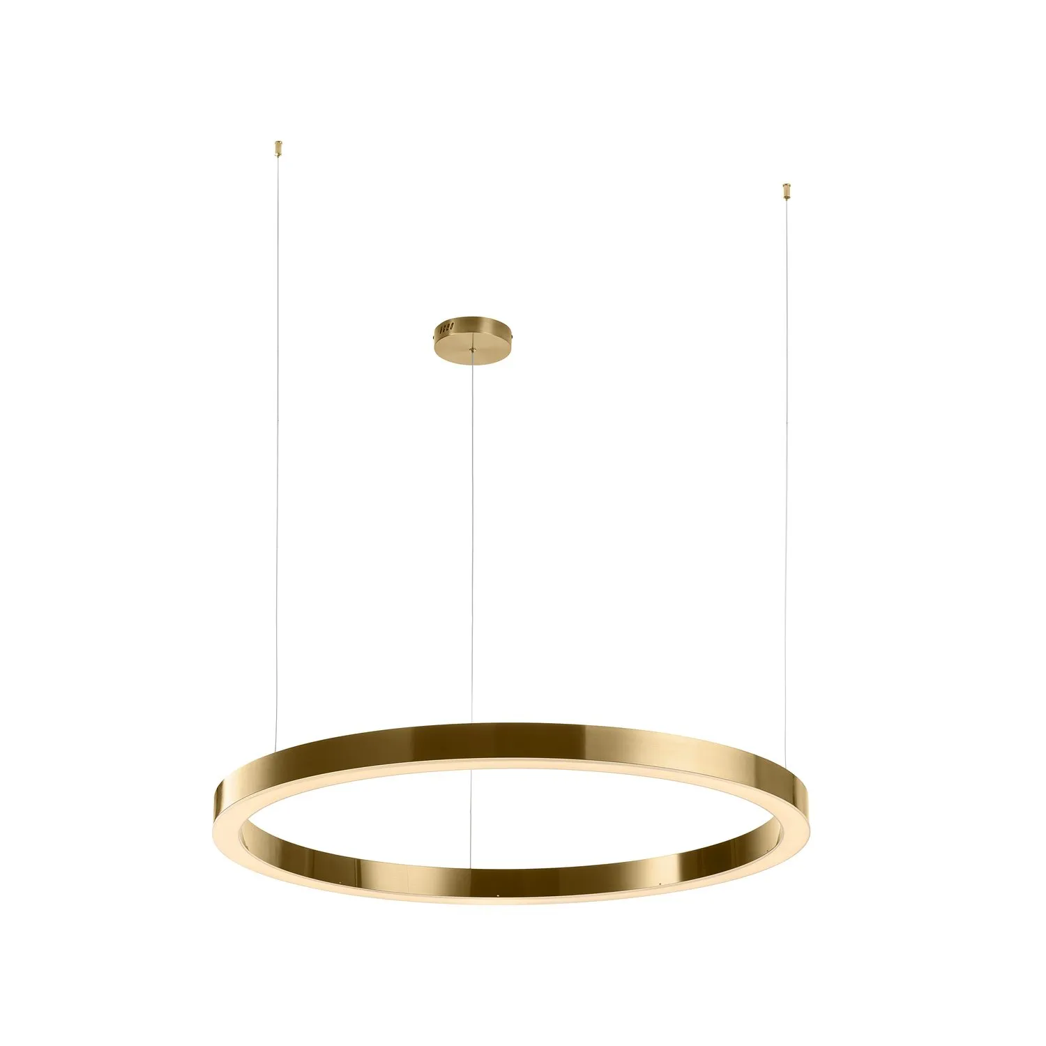 Lampa wisząca CIRCLE 100 cm - LED, ring mosiądz szczotkowany - obrazek 8