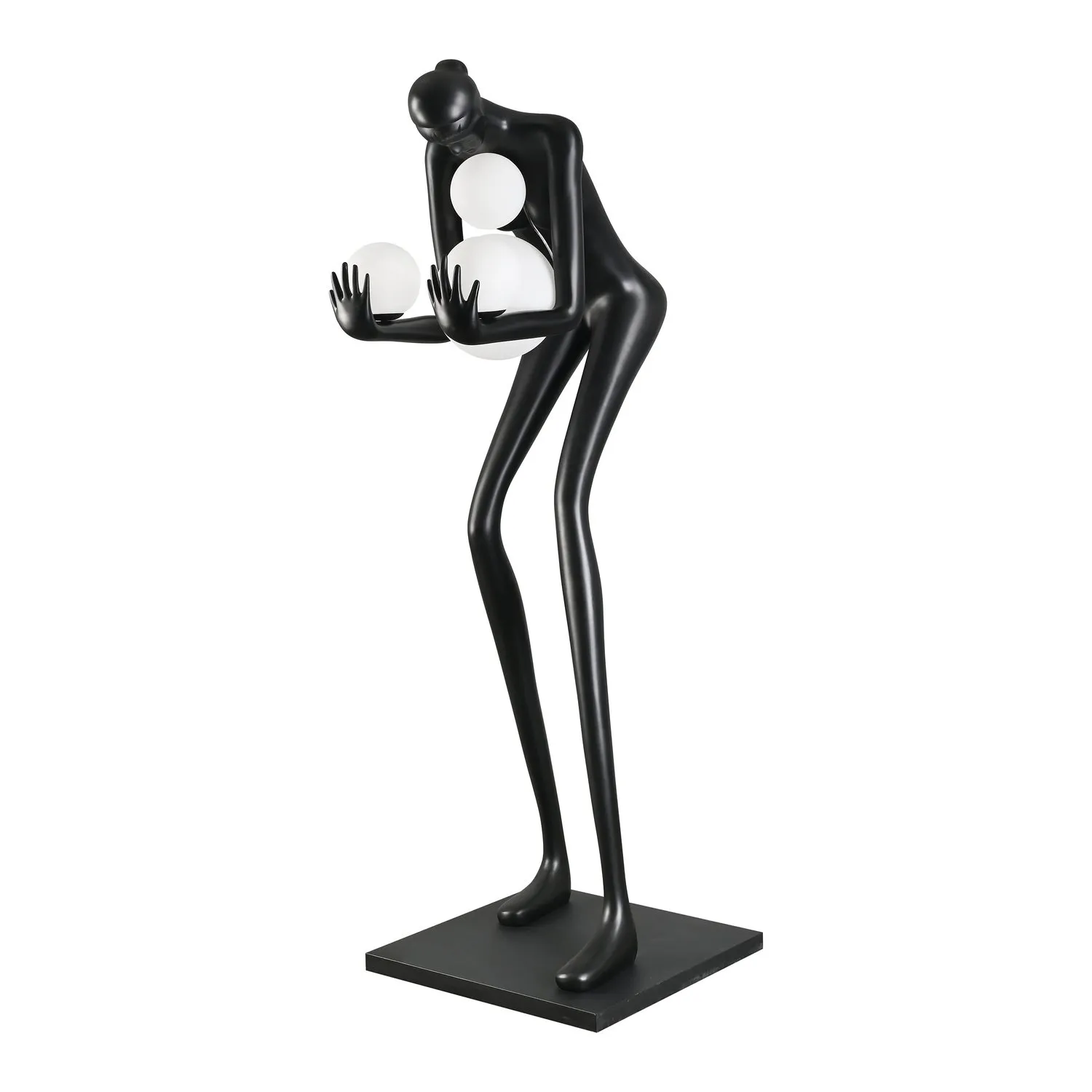 Lampa podłogowa WOMAN-2 BLACK czarna 190 cm - obrazek 7