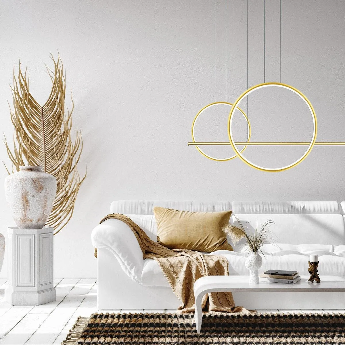Lampa wisząca Linea No.4 60/40cm złota 4k - obrazek 4