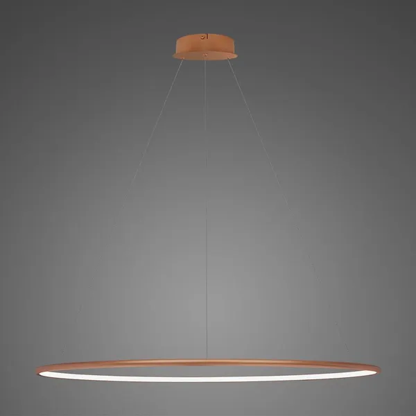 Lampa wisząca Ledowe Okręgi No.1 120cm 4k miedziana Dali