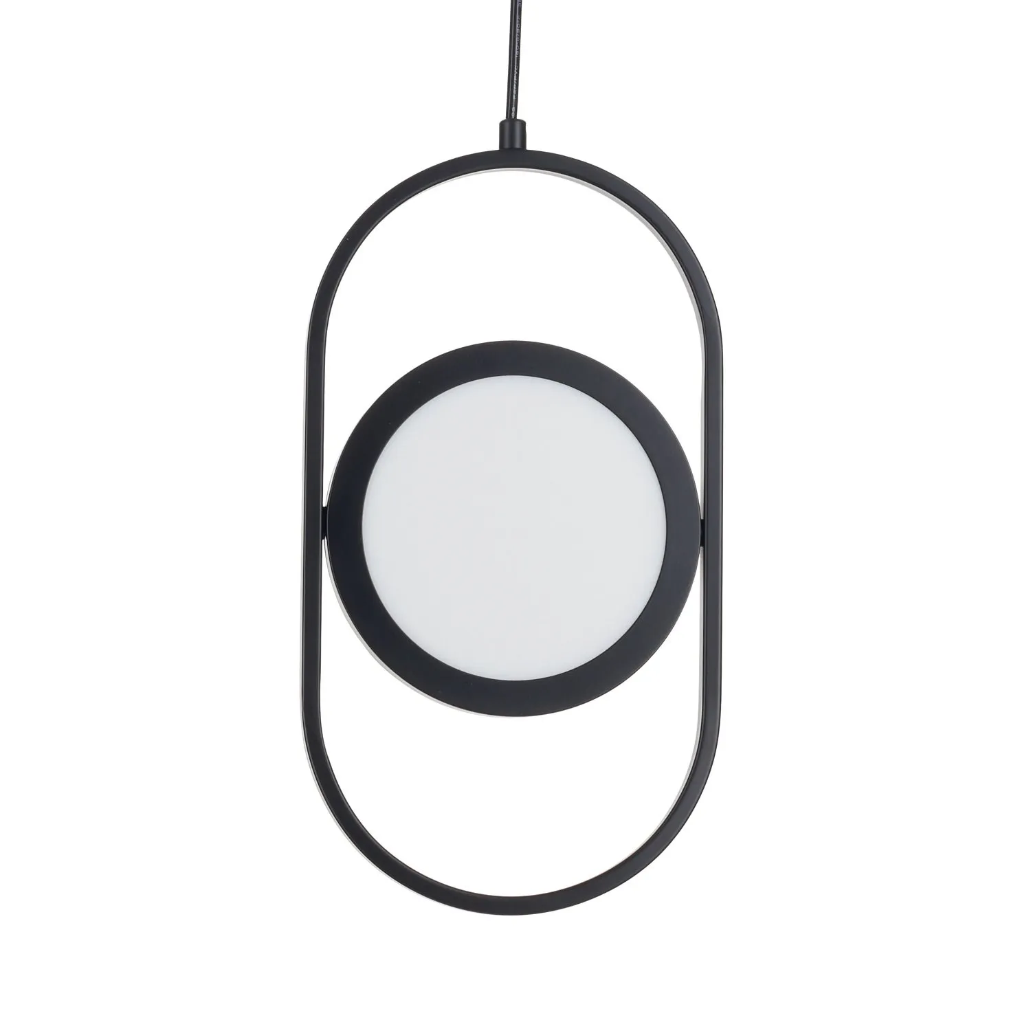 Lampa wisząca ELIPSE MINI, 32 cm - LED, czarna nowoczesna - obrazek 7