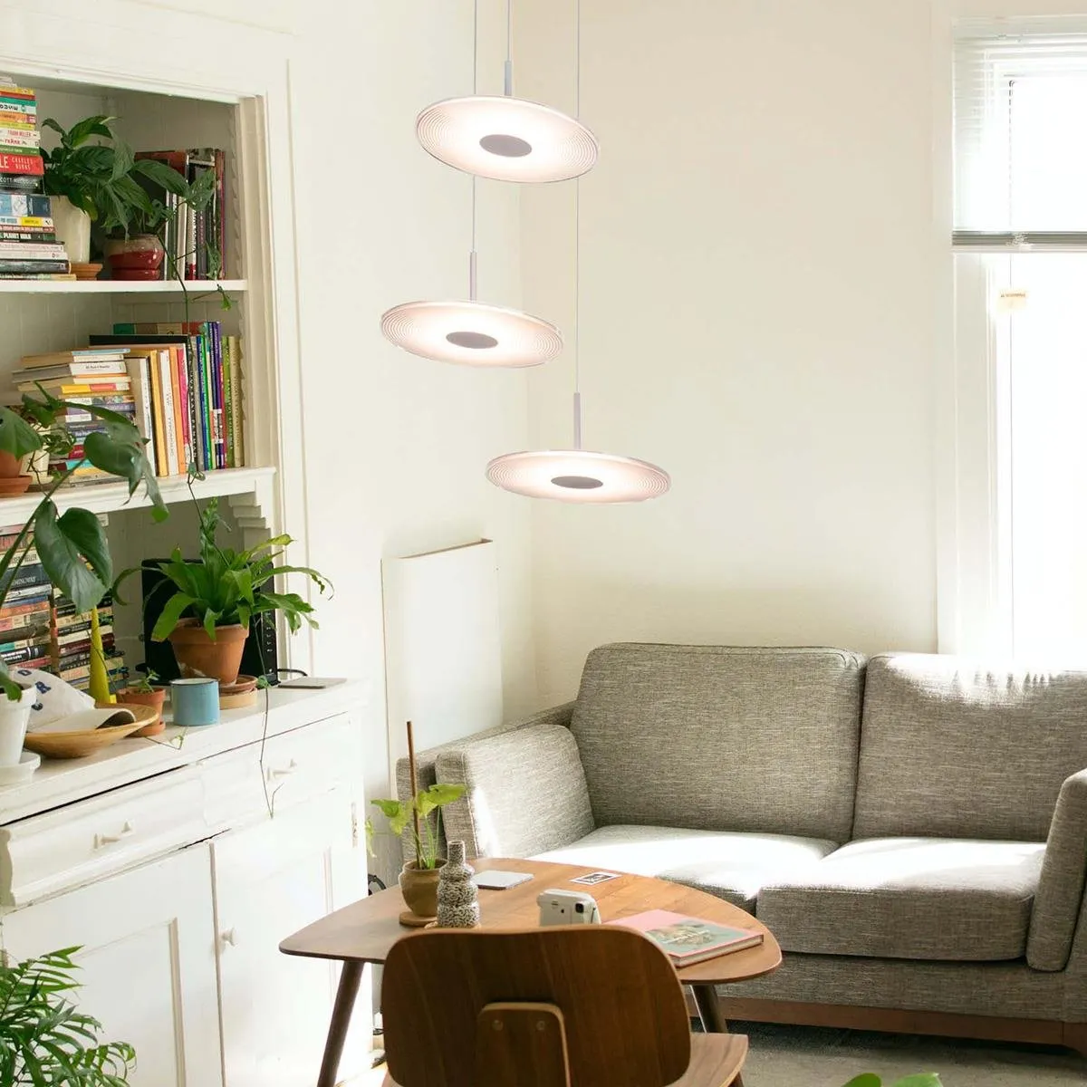 Mimalistyczna lampa wisząca LED – VINYL 3 - obrazek 5