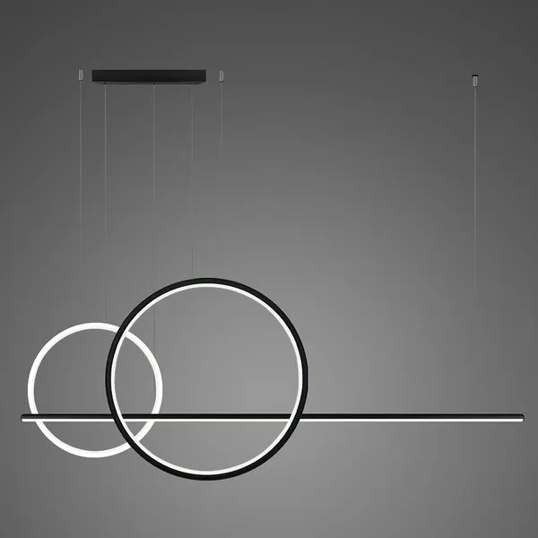 Lampa wisząca Linea No.4 60/40cm czarna 3k
