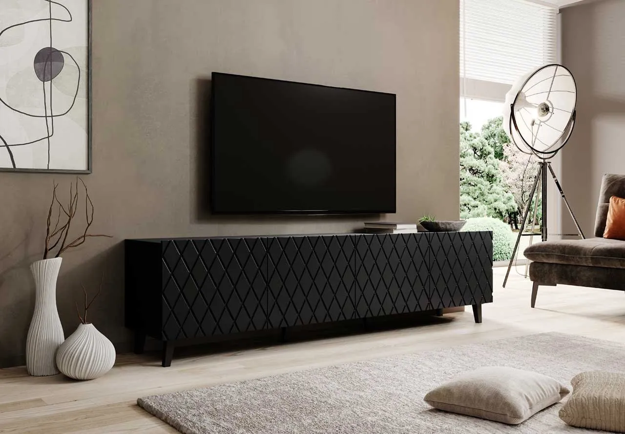 Komoda RTV ISTA czarny mat - obrazek 2