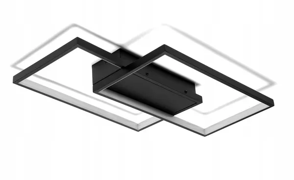 Lampa Dekoracyjna LED kolor czarny Modern 48W  + Pilot DL-A02
