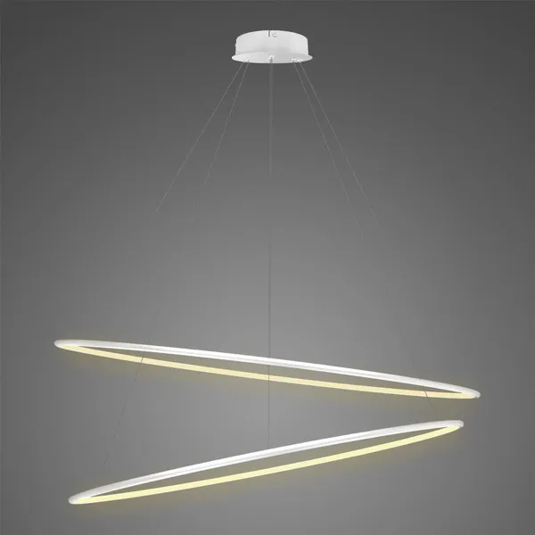 Lampa Ledowe Okręgi No.2 120cm 3k biała