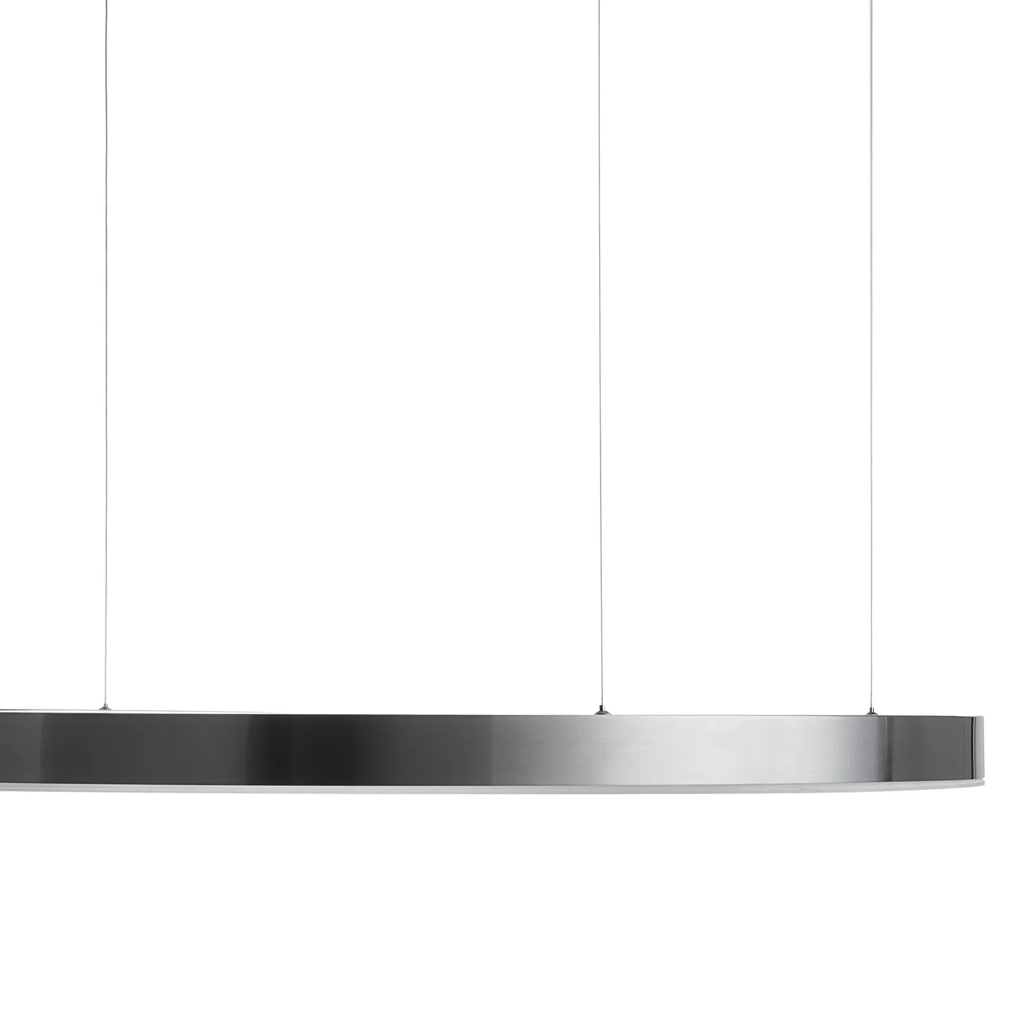 Lampa wisząca CIRCLE 120 cm - LED, ring tytan szczotkowany - obrazek 4