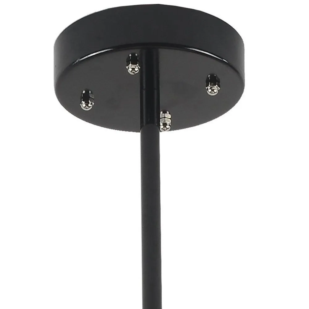 Lampa wisząca QUADRO-12 LED czarna mleczne szklane klosze - obrazek 7