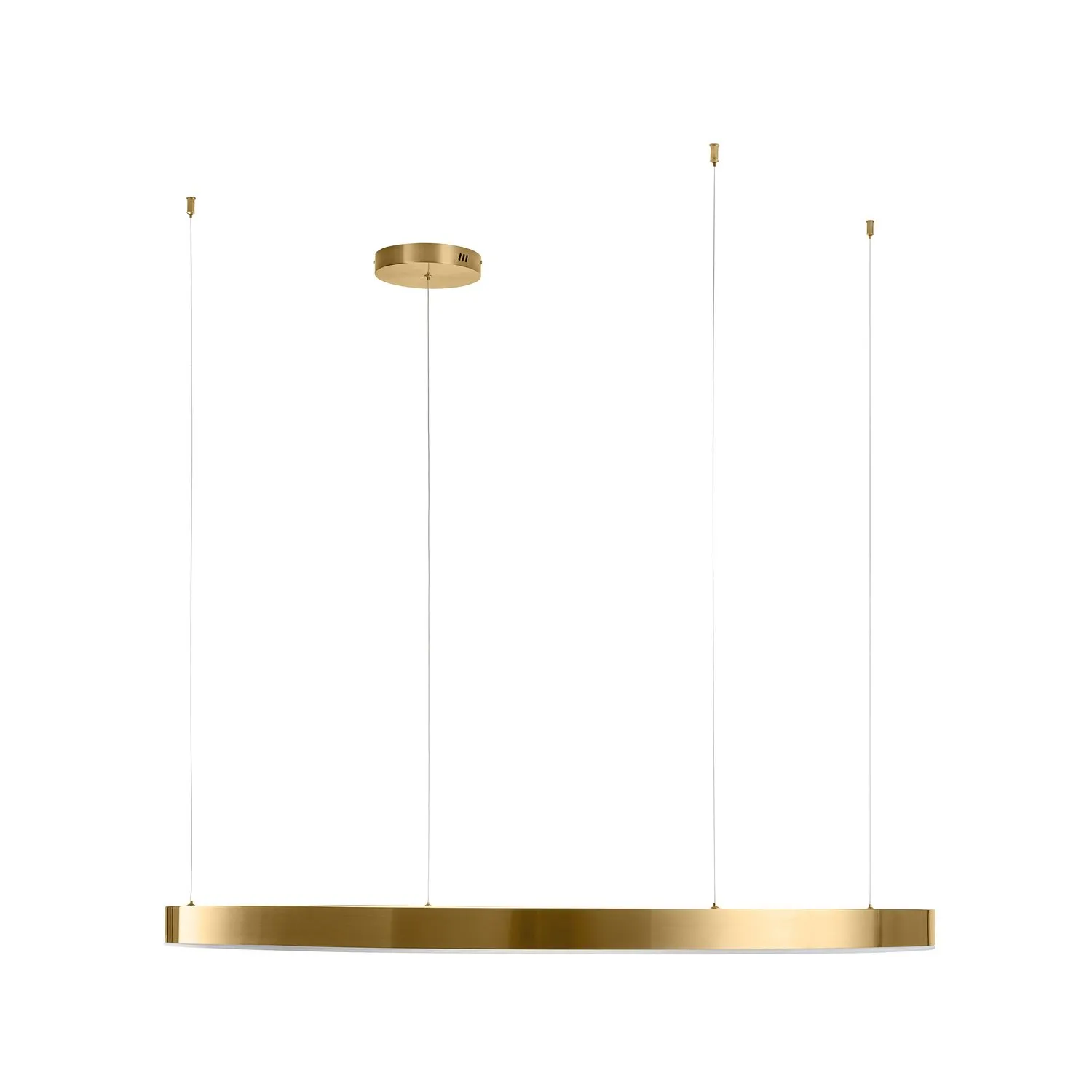 Lampa wisząca CIRCLE 120 cm - LED, ring mosiądz szczotkowany - obrazek 6