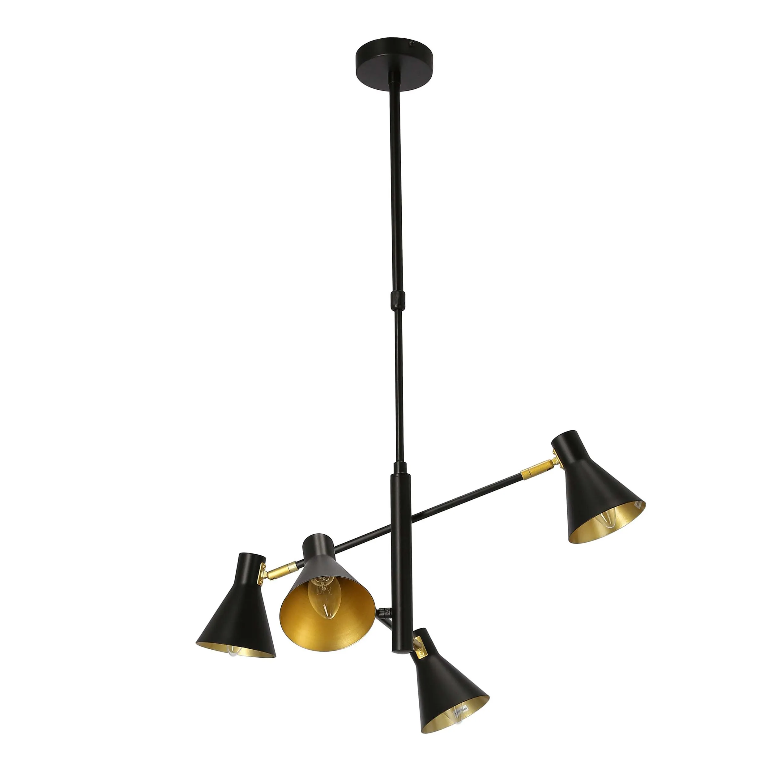 LESS LAMPA WISZĄCA 4X40W E14 CZARNY MATOWY - obrazek 8