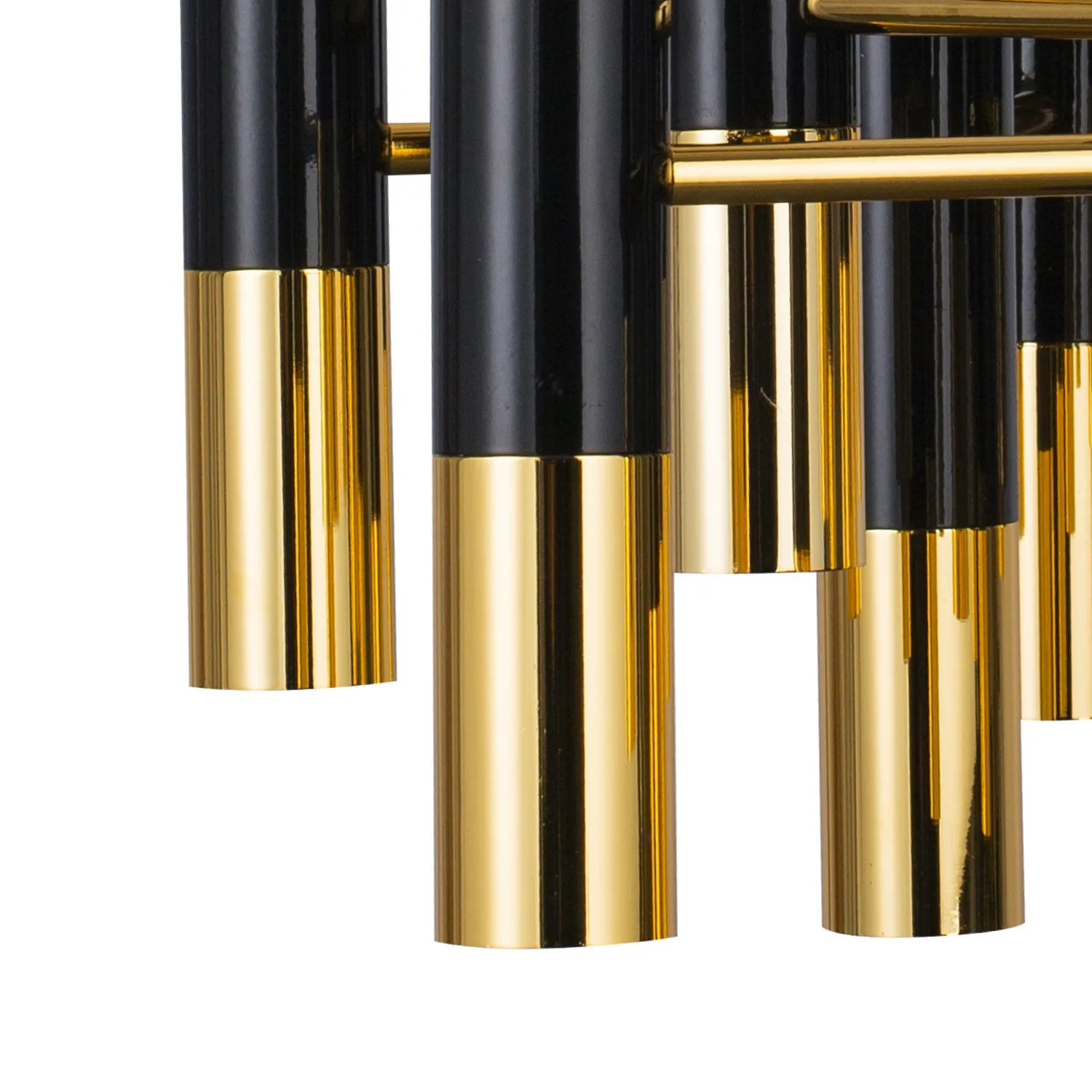 Lampa wisząca GOLDEN PIPE-13 czarno złota 60 cm - obrazek 7