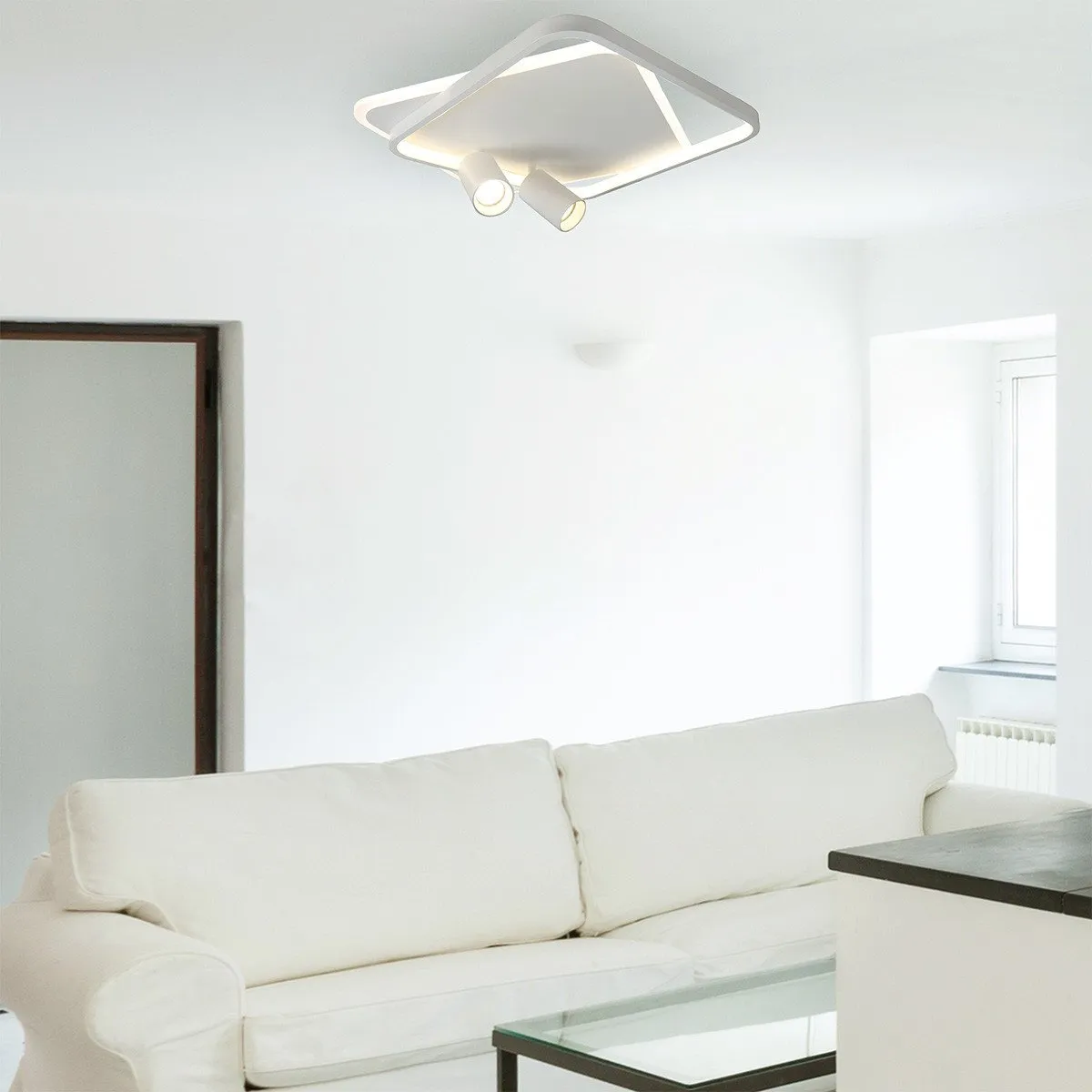 Plafon Parma 2 kwadratowy biały 2xGU10 LED CCT - obrazek 4