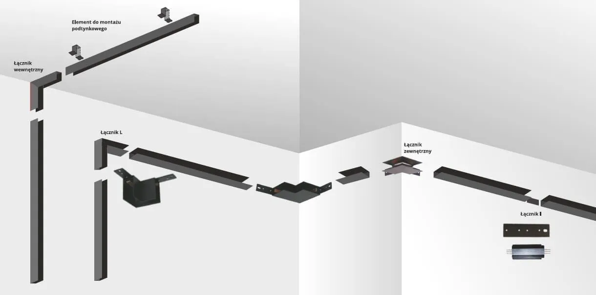 Magnetic Łącznik wewnętrzny czarny - obrazek 3