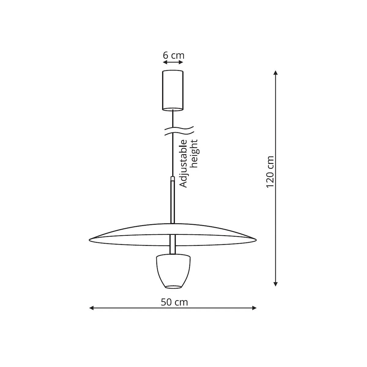 Lampa wisząca Ufo L czarna LED CCT - obrazek 9