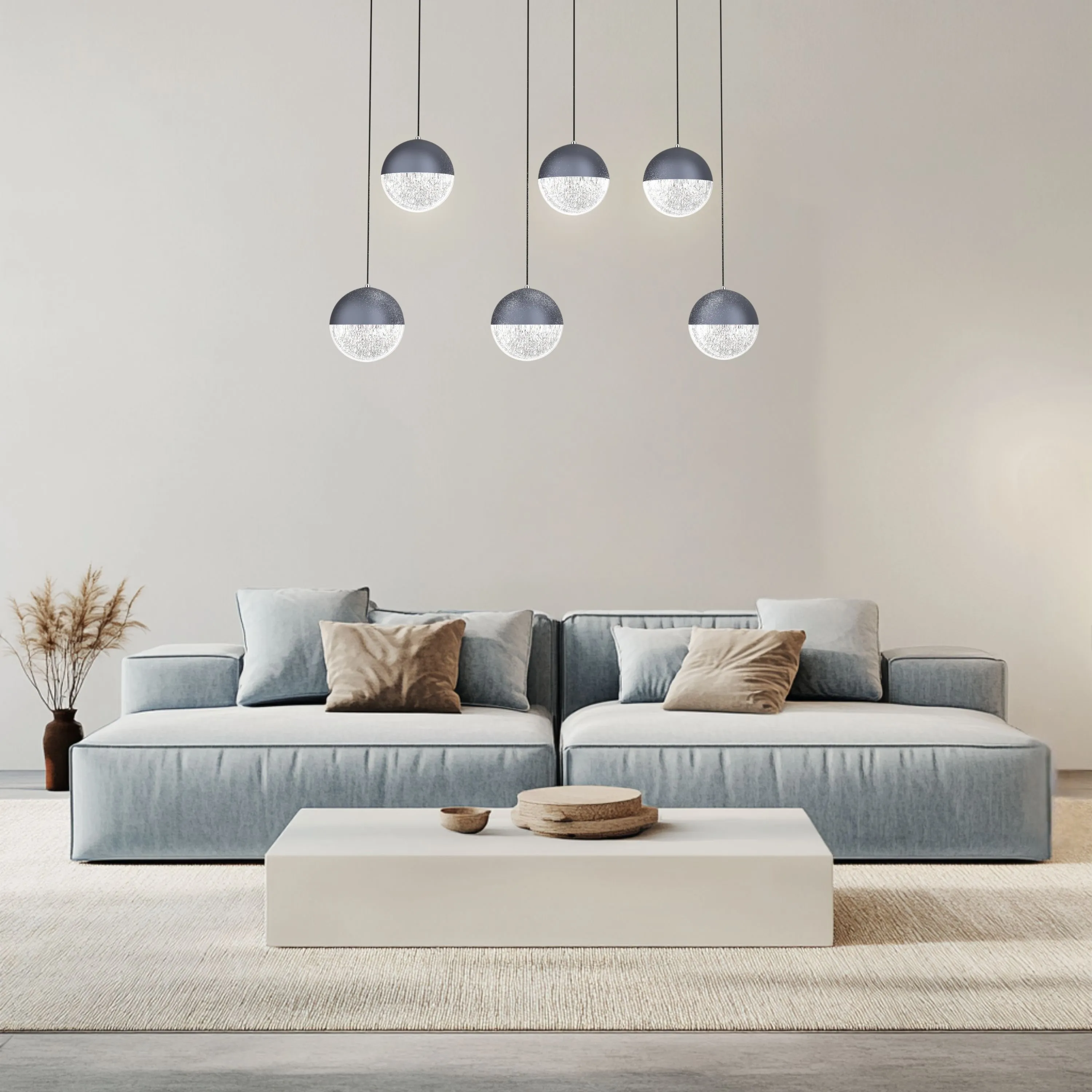 FURNI LAMPA WISZĄCA 6X5W LED SZARY 4000K APETI - obrazek 4